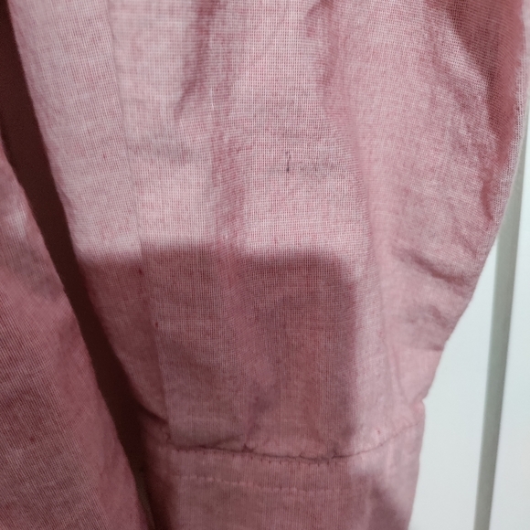 J. Ferrar modern fit pink button up shirt pink small 14-14 1/2 - Picture 4 of 6